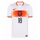 Țările de Jos Donyell Malen #18 Tricou Fotbal Replică Mondial 2026 Barbati Deplasare Țările de Jos Donyell Malen #18 Tricou Fotbal Replică Mondial 2026 Barbati Deplasare